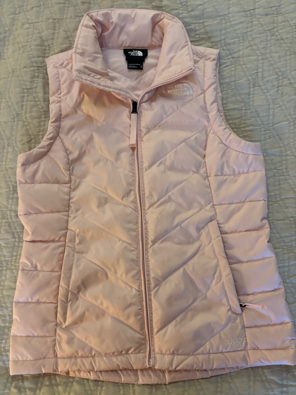 The North Face Women's Light Pink Quilted Insulated Vest